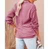 Yxaliorium Women's Long Sleeve Henley Neck T-Shirt - 100% Cotton, Ultra-Soft & Breathable for Fall Winter Casual Wear