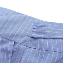 Yxaliorium Women's Fall Striped Trousers - Trendy Elastic Drawstring Waist Casual Lounge Pants