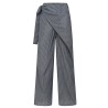 Yxaliorium Women's Fall Striped Trousers - Trendy Elastic Drawstring Waist Casual Lounge Pants