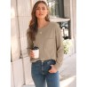 Yxaliorium Women's Casual Long-Sleeve T-Shirt - 100% Cotton, Soft & Breathable Everyday Tee
