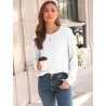 Yxaliorium Women's Casual Long-Sleeve T-Shirt - 100% Cotton, Soft & Breathable Everyday Tee
