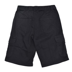 Yxaliorium Women Stretchy High Waisted Hiking Cargo Shorts Baggy with Pockets Lose Fit Knee Length Cotton