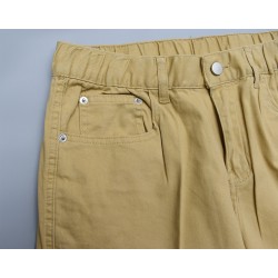 Yxaliorium Women Stretchy High Waisted Hiking Cargo Shorts Baggy with Pockets Lose Fit Knee Length Cotton