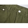 Yxaliorium Women Stretchy High Waisted Hiking Cargo Shorts Baggy with Pockets Lose Fit Knee Length Cotton