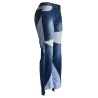 Yxaliorium Women Straight Leg High Waist Patch Jeans Pants Stretchy Y2K Boyfriend