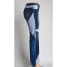 Yxaliorium Women Straight Leg High Waist Patch Jeans Pants Stretchy Y2K Boyfriend