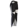 Yxaliorium Women Straight Leg High Waist Patch Jeans Pants Stretchy Black