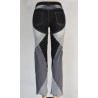 Yxaliorium Women Straight Leg High Waist Patch Jeans Pants Stretchy Black
