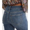 Yxaliorium Women High Waisted Jeans Ripped Stretchy Pants Blue