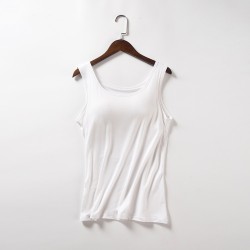 Yxaliorium Womens Tank Tops with Bra Cotton Soft Underwear