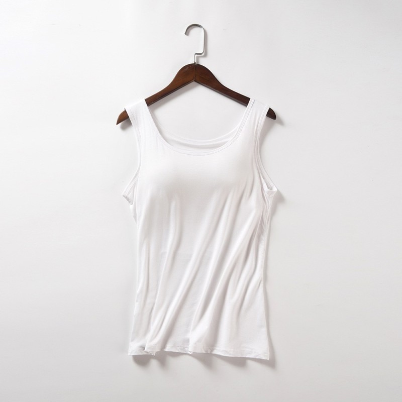Yxaliorium Womens Tank Tops with Bra Cotton Soft Underwear