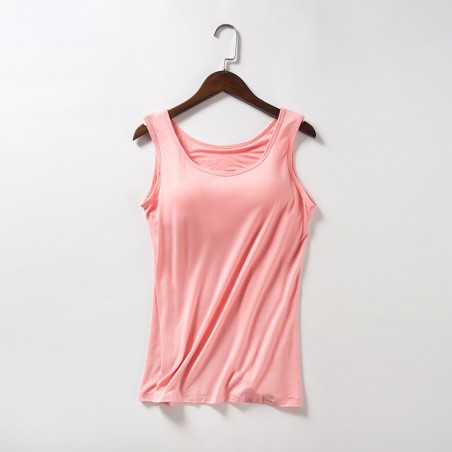 Yxaliorium Womens Tank Tops with Bra Cotton Soft Underwear