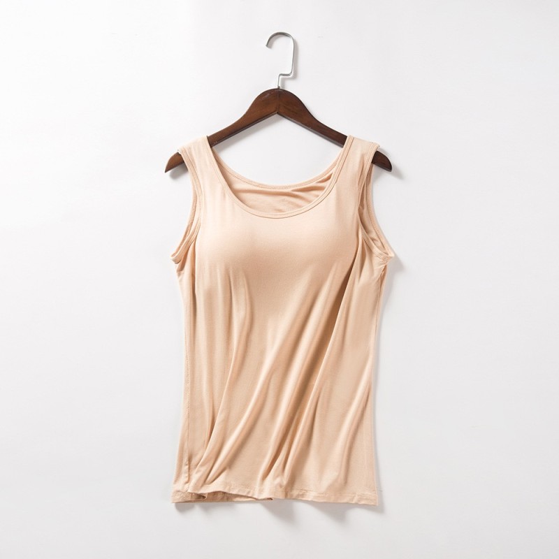 Yxaliorium Womens Tank Tops with Bra Cotton Soft Underwear