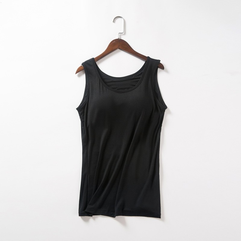 Yxaliorium Womens Tank Tops with Bra Cotton Soft Underwear