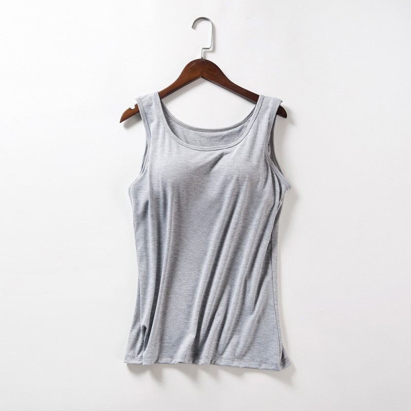 Yxaliorium Womens Tank Tops with Bra Cotton Soft Underwear