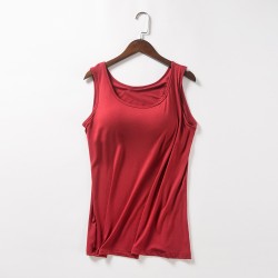 Yxaliorium Womens Tank Tops with Bra Cotton Soft Underwear