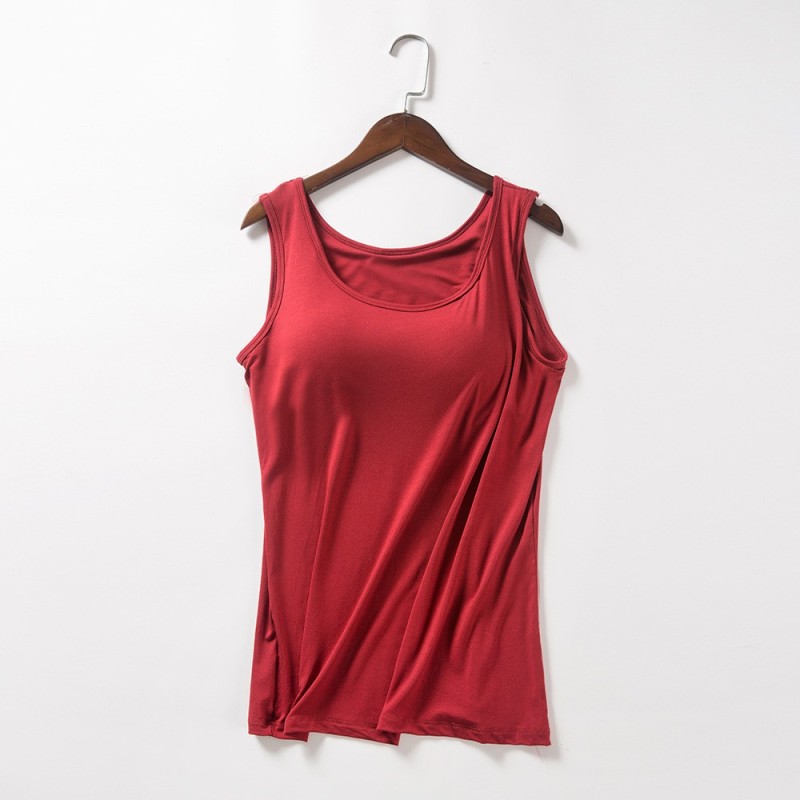 Yxaliorium Womens Tank Tops with Bra Cotton Soft Underwear