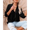 Yxaliorium Women's Long Sleeve Henley Neck T-Shirt - 100% Cotton, Ultra-Soft & Breathable for Fall Winter Casual Wear