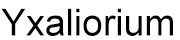 Yxaliorium Clothes